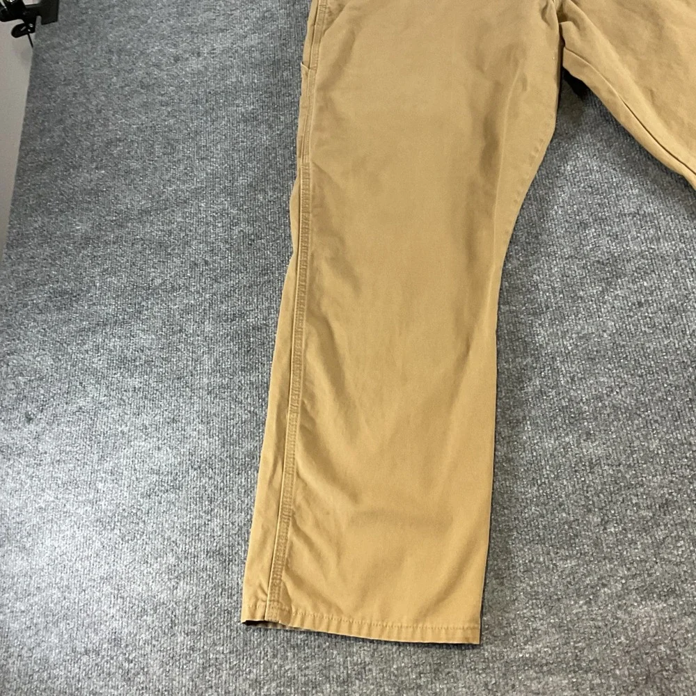 Wrangler Mens Carpenter Pants 40x30 Khaki Relaxed Fit Work Utility Cotton 94LSWA
